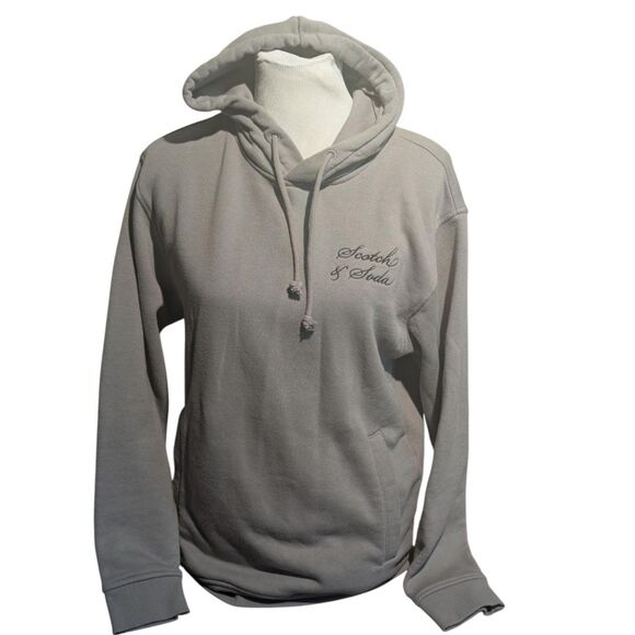 Scotch & Soda Amsterdam Hoodie - Embroidered Logo - Light Grey - Size S - Picture 1 of 4